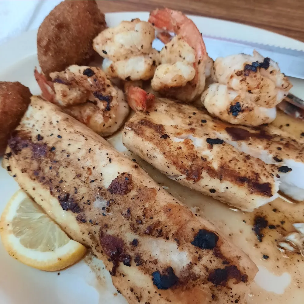 Grilled Fish and Shrimp